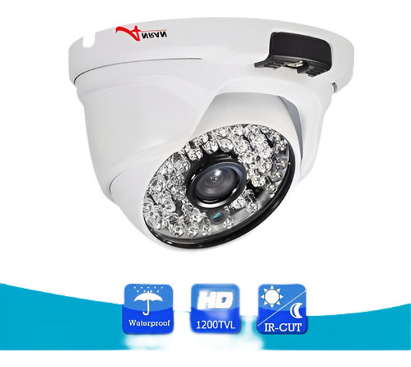 Bnc 1200tvl Hd Dvr Cctv Cámara 25m Ir Night Vision Ip66 Impe 0