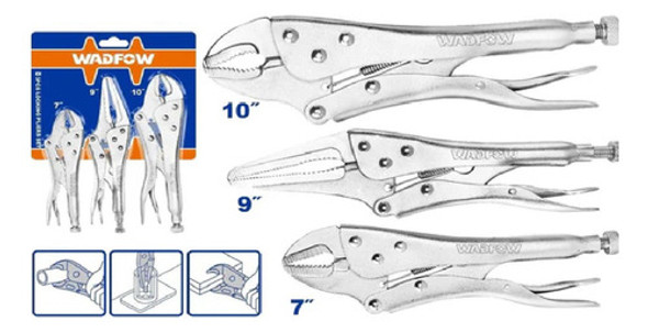 Set X 3 Pinza Morsa Wadfow 1