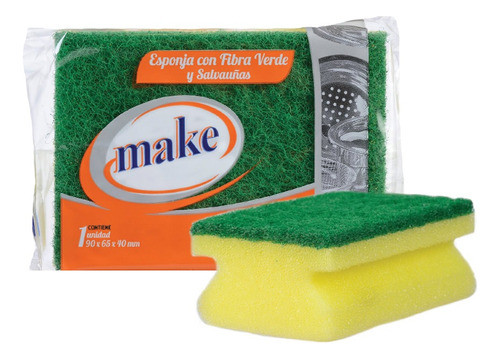 Esponja Cuadriculada Con Salva Uñas Make X 5 Unidades 0
