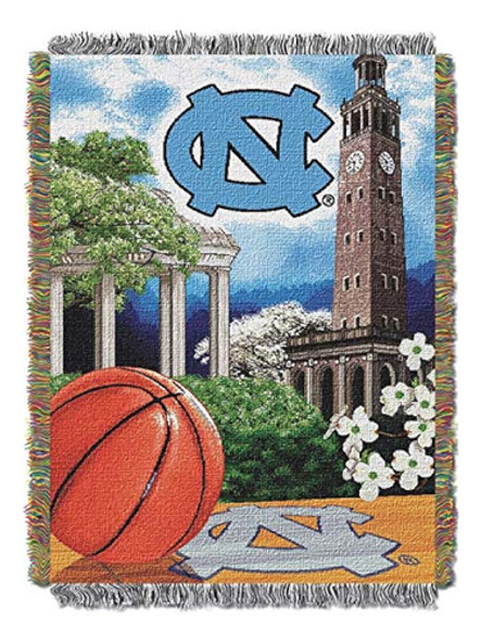 Northwest Ncaa North Carolina Tar Heels Manta De Tapiz Tejid 1