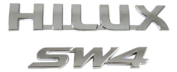 Kit Emblemas Insignias Hilux + Sw4 Toyota 0