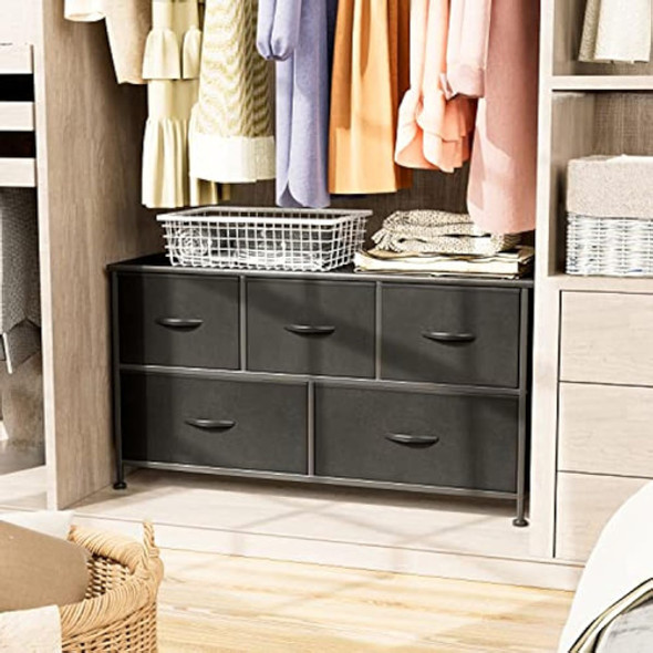 Devoko Cómoda Para Dormitorio Con 5 Cajones, 1