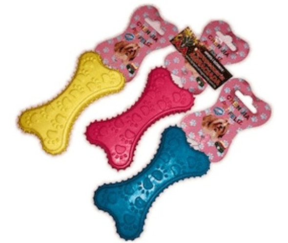 Juguete Para Perros Mordillo Macizo De Goma Hueso 0