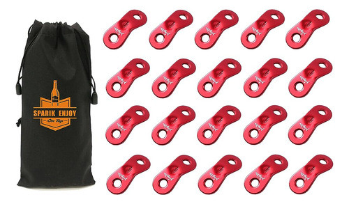 ~? Sparik Enjoy (tm 20 Pcs Ultraligero Aluminio Guyline Cord 0