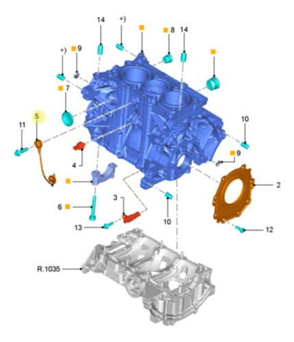 Sensor De Detonação Ford Ka 1.5 3 Cilindros 2018 A 2021 1