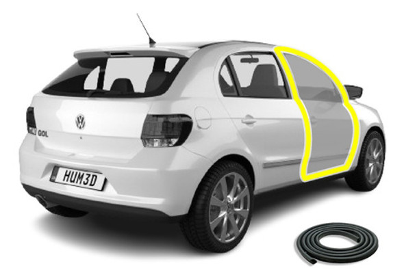 Burlete De Puerta Volkswagen Gol Trend 5p Unitario 0