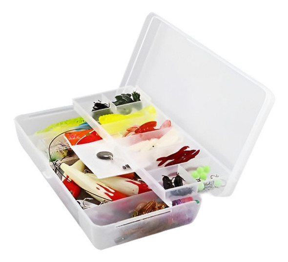 Clases De 100pcs De Pesca Señuelos Señuelos Sólidos Ganchos 0