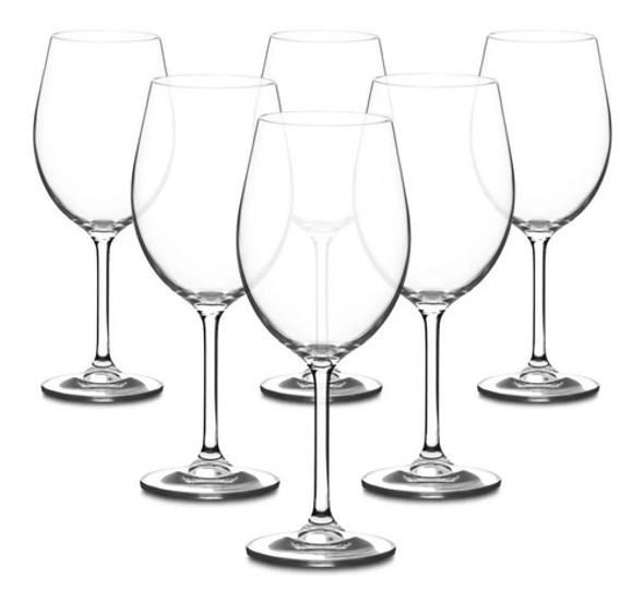 Copa Vino X6 Copon Vidrio Rioja 615 Ml Cristar Casa Valente 0