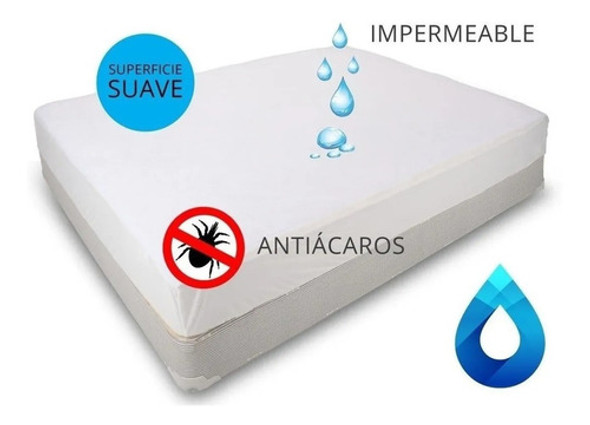 Protector Cubre Colchón Sabana Impermeable 1 Plaza 1