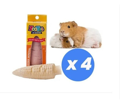 Piedra Mineral Roedor Dientes Sanos Hamsters Cobayos X 4 Max 1