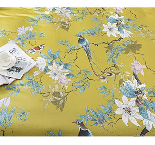 Exótico Moderno Estampado Floral Ropa De Cama Pájaros Flores 1