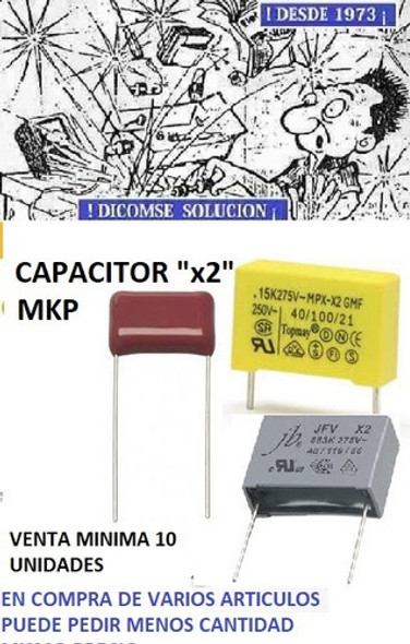 Capacitor X2 Polipr Supresor Altern 1.5 Uf X 310vac X 4 Un 0