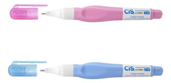 Caneta Corretiva Corretivo Liquido 2ml Branquinho Rosa/azul 0 Caneta Corretiva Corretivo Liquido 2ml Branquinho Rosa/azul 0