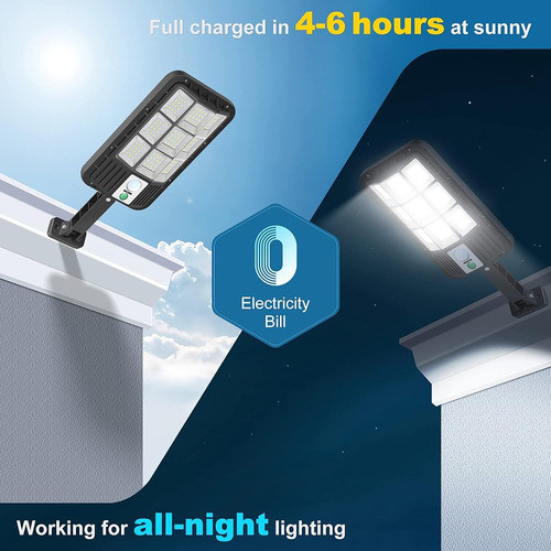 Okpro S-124xb Luces Solares Al Aire Libre, 5000lm Luz De Inu 1