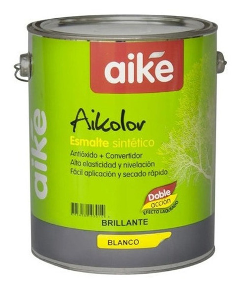 Esmalte Sintetico Gris Negro 20 Litros Doble Acción Aike 0