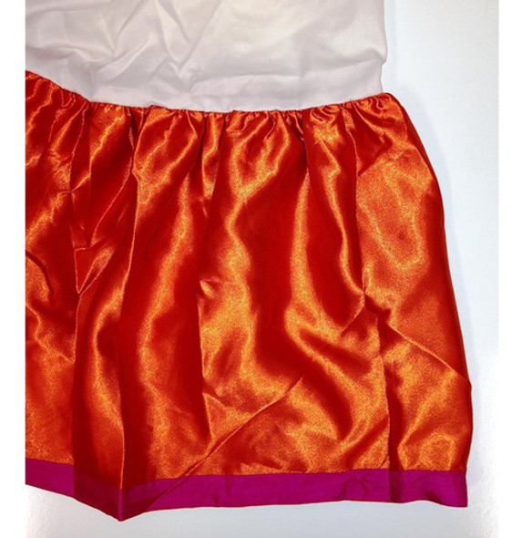 Bacati Tangerine Orange & Fuschia Falda De Cama Completa 1