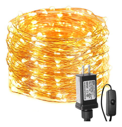 Le Cadena De Luces Led, Alambre De Cobre, Blanco Clido, Luce 0