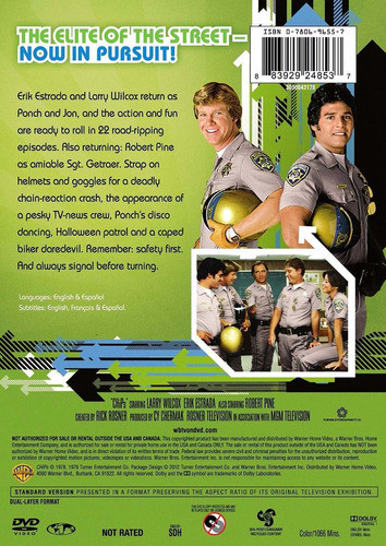 Dvd Chips Season 2 Castellano Estrada Policia 1