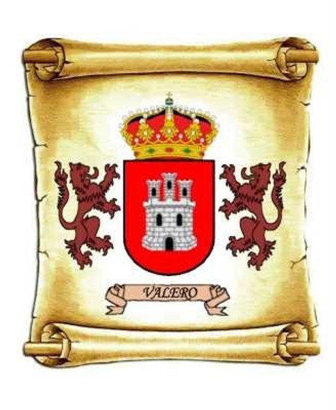 Valero - Escudo Del Apellido - Heráldica - Lámina 45x30 Cm. 1