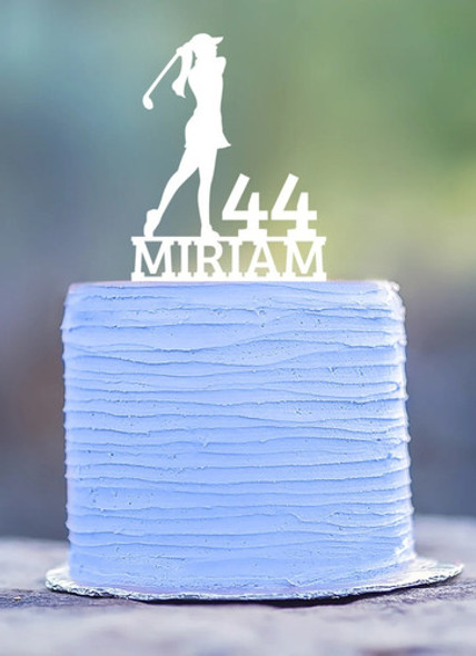 Cake Topper Adorno Torta - Nt Cumple Golf Personalizable 1