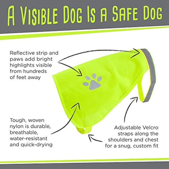 Weebo Pets Chaleco De Seguridad Amarillo Neon Reflectante D 1 Weebo Pets Chaleco De Seguridad Amarillo Neon Reflectante D 1