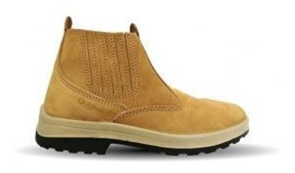 Botín De Campo Nobuck Elastizado Amarillo T:36  Worksafe 0
