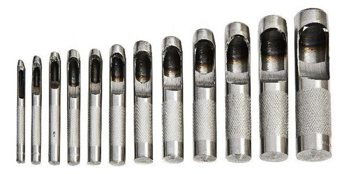 Sacabocado De Golpe 12 Pcs 3mm A 19 Mm De Acero - En Oferta 0