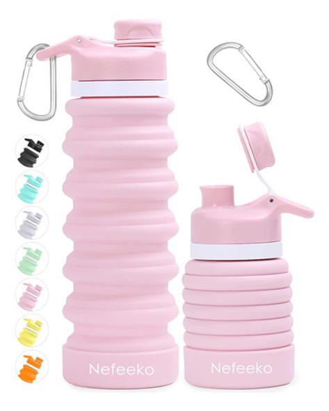 Botella Agua Plegable Botellas Rosada Colegio Deportes Etc. 0 Botella Agua Plegable Botellas Rosada Colegio Deportes Etc. 0