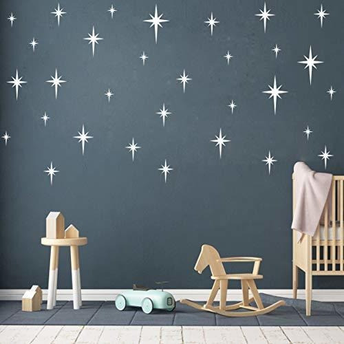 Pegatinas De Pared De Vinilo Con Diseño De Estrella Retro P 0