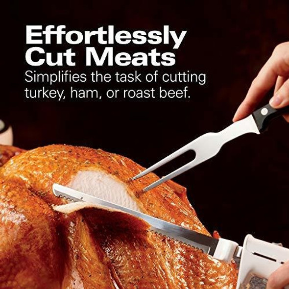 Cuchillo Eléctrico Trinchar Carnes Aves Pan Tenedor Carnes 1