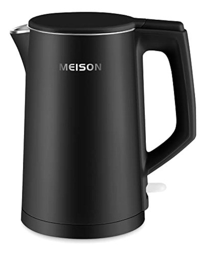 Meison Hervidor Eléctrico, 1.7 L, Doble Pared De 0