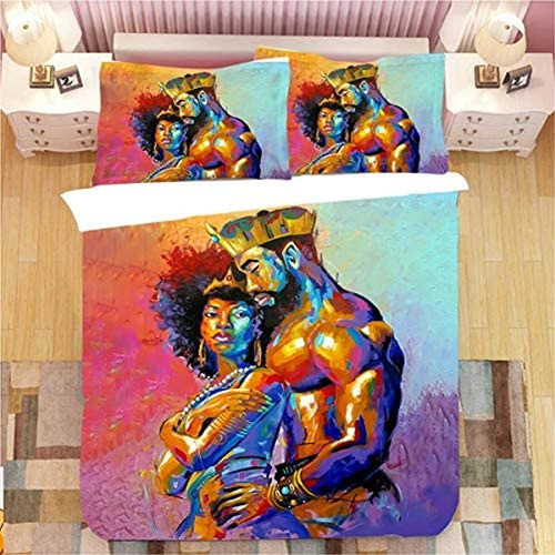 ~ Real? Maylian King African American Lovers Pareja Queen 3d 0