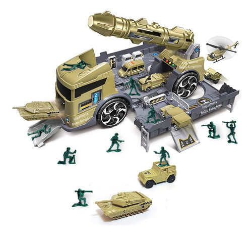 Nuevo Juego Infantil De Guerra Batalla Con Soldados Vehiculo 0