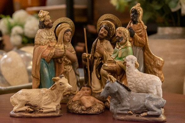 Pesebre Ch Nacimiento Patina 9 Piezas Color Campoamor Deco 1