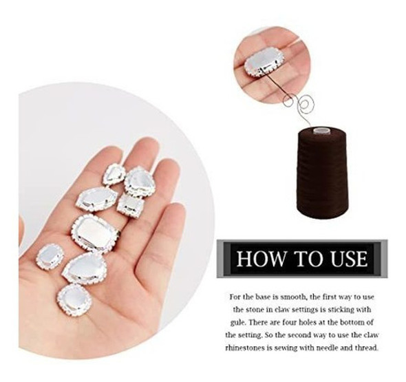 Diamantes De Imitacion Para Coser, 100 Pcs Formas Mixtas- 05 1