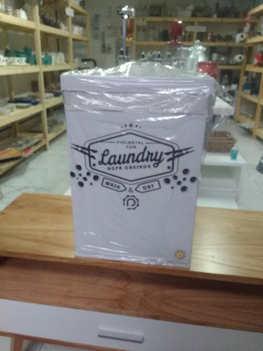 Cesto De Baño - Ropa Sucia - Blanco - Con Tapa - Zinc 1