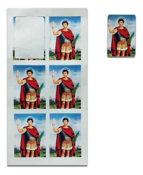 Stickers San Expedito X 5 Unidades En Planchitas De 6 Unid. 1 Stickers San Expedito X 5 Unidades En Planchitas De 6 Unid. 1