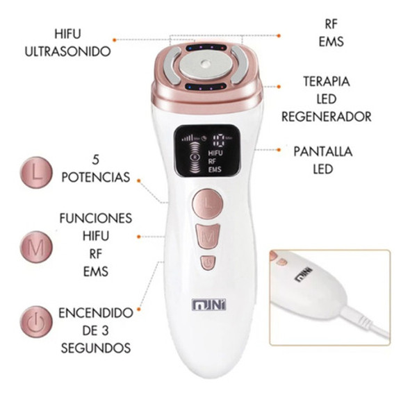 Mini Hifu 2.0 Ultrasonido Bipolar , Rf Radio Frecuencia, Ems 1