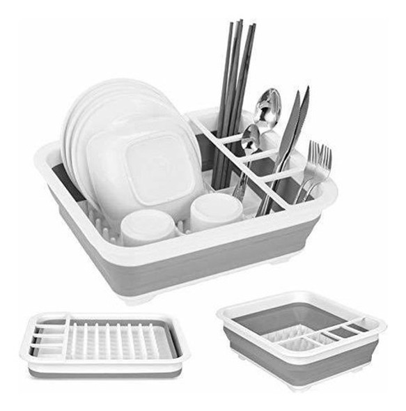 Fafcitvz Escurreplatos Plegable Portatil Para La Organizaci 0