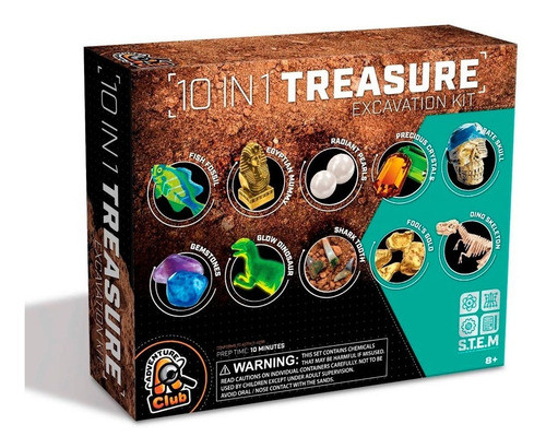 Kit De Excavación De Tesoros - Set De Ciencia -vamos A Jugar 0