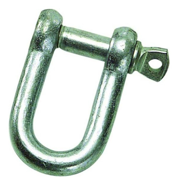 Grillete Recto Acero Galvanizado 1/4 6.35mm X 4 Unidades 1