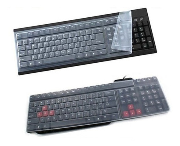 1 X Teclado De Computadora De Escritorio Universal Silicona 0 1 X Teclado De Computadora De Escritorio Universal Silicona 0