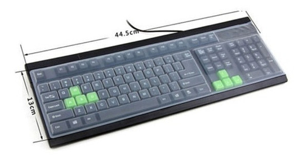 1 X Teclado De Computadora De Escritorio Universal Silicona 1 1 X Teclado De Computadora De Escritorio Universal Silicona 1