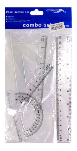 Set De Geometria Escolar De 4 Unidades X 10 Sets Promo! 0