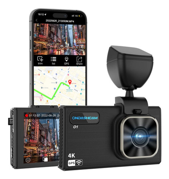 Cmara De Tablero 4k Ondashcam 4k Con Pantalla Lcd De 3.5  , 0