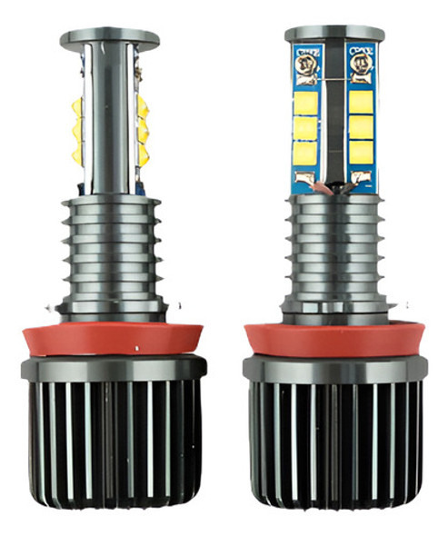 2x 120w Super White Bmw H8 Led Angel Eyes Ring Marker Bulbs 0