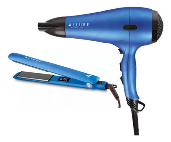 Set Profesional Allure Planchita Alisado + Secador Pelo 9c 1