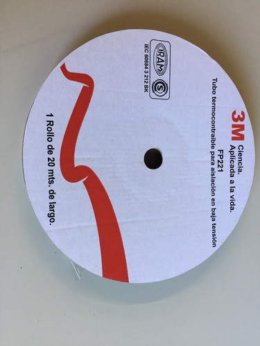 Tubo Termocontraible, Marca 3m, (11mm A 5,5mm) Rollo X 20m 0