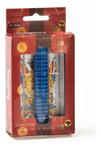 Truquera Plástica Bisonte Con Naipes De 40 1