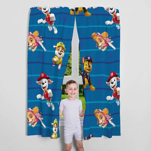 Cortinas De Ventana Niños Paw Patrol, 208 Cm X 160 Cm 1